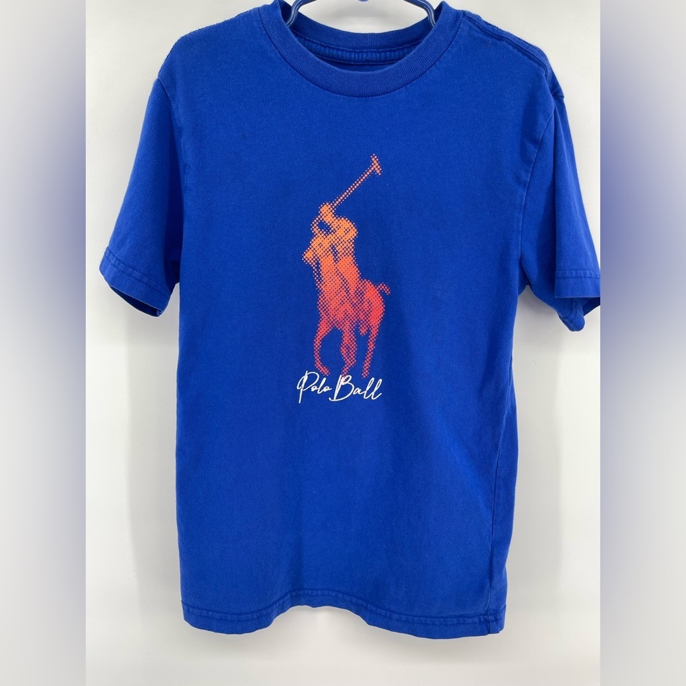 Polo Ralph Lauren Blue Kids Shirt Polo Ball Jockey Boys‎ 8